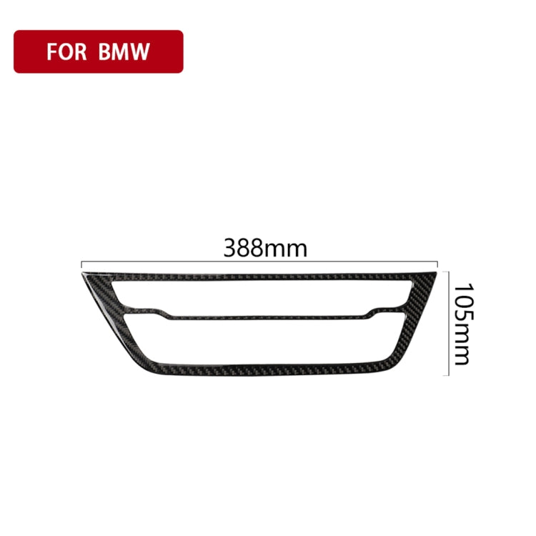 Car Carbon Fiber CD Panel Decorative Sticker for BMW 5 Series G38 528Li / 530Li / 540Li 2018, CD Panel