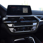 Car Carbon Fiber CD Panel Decorative Sticker for BMW 5 Series G38 528Li / 530Li / 540Li 2018, CD Panel