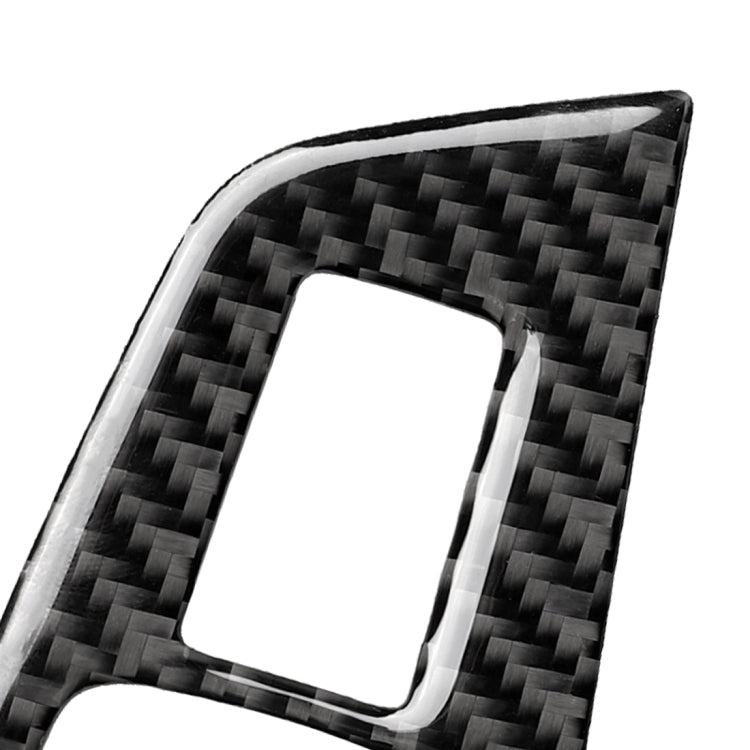 Car Carbon Fiber Door Window Lift Panel Decorative Sticker for BMW 5 Series G38 528Li / 530Li / 540Li 2018, Left Drive, Door Window Lift