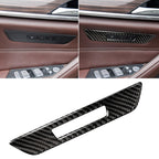 Car Carbon Fiber Seat Memory Button Decorative Sticker for BMW 5 Series G38 528Li / 530Li / 540Li 2018, Seat Memory Button