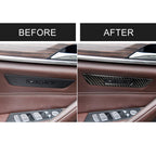 Car Carbon Fiber Seat Memory Button Decorative Sticker for BMW 5 Series G38 528Li / 530Li / 540Li 2018, Seat Memory Button