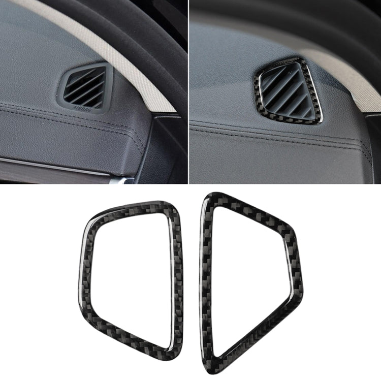 Car Carbon Fiber Instrument Air Vent Frame Decorative Sticker for BMW 5 Series G38 528Li / 530Li / 540Li 2018, Left Drive, Instrument Air Vent