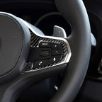 Car Carbon Fiber Steering Wheel Button Configuration A Decorative Sticker for BMW 5 Series G30/G38 X3 G01/G08, Steering Wheel, A