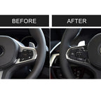 Car Carbon Fiber Steering Wheel Button Configuration A Decorative Sticker for BMW 5 Series G30/G38 X3 G01/G08, Steering Wheel, A
