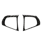 Car Carbon Fiber Steering Wheel Button Configuration B Decorative Sticker for BMW 5 Series G30/G38 X3 G01/G08, Steering Wheel Button