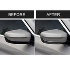2 PCS Car Carbon Fiber Rearview Mirror Bumper Strip Decorative Sticker for BMW G30 (2018-2019) / G11 (2016-2019), Right Drive without Lens, Rearview Mirror Right Drive without Lens