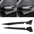 2 PCS Car Carbon Fiber Rearview Mirror Bumper Strip Decorative Sticker for BMW G30 (2018-2019) / G11 (2016-2019), Left Drive with Camera, Rearview Mirror Left Drive with Camera