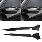 2 PCS Car Carbon Fiber Rearview Mirror Bumper Strip Decorative Sticker for BMW G30 (2018-2019) / G11 (2016-2019), Left Drive with Camera, Rearview Mirror Left Drive with Camera