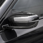 2 PCS Car Carbon Fiber Rearview Mirror Bumper Strip Decorative Sticker for BMW G30 (2018-2019) / G11 (2016-2019), Left Drive with Camera, Rearview Mirror Left Drive with Camera