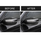 2 PCS Car Carbon Fiber Rearview Mirror Bumper Strip Decorative Sticker for BMW G30 (2018-2019) / G11 (2016-2019), Left Drive with Camera, Rearview Mirror Left Drive with Camera