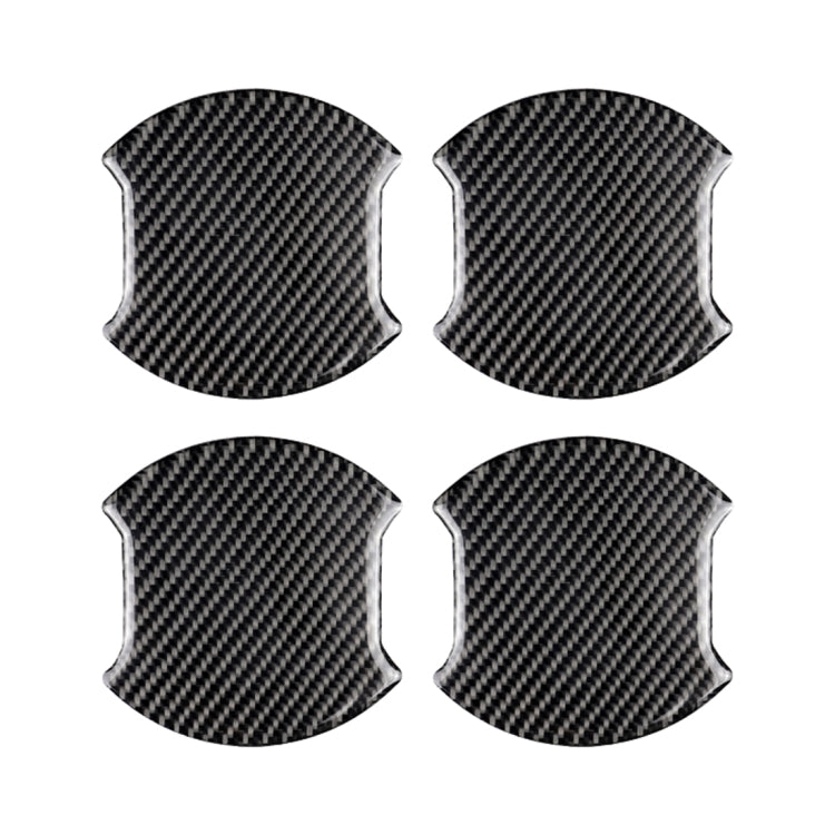 4 PCS Car-Styling Carbon Fiber Door Outer Handle Scratches Resistant Stickerfor Toyota Camry, 4 in 1 for Toyota Camry