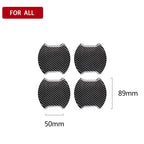 4 PCS Car-Styling Carbon Fiber Door Outer Handle Scratches Resistant Stickerfor Toyota Camry, 4 in 1 for Toyota Camry