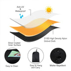 210D Oxford Cloth Waterproof Sunscreen Scooter Tractor Car Cover, Size: S, Size: S