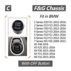 Car Engine Start Key Push Button Cover for BMW G / F Chassis,  with Start and Stop, For BMW G / F Chassis, with Start and Stop (Black), For BMW G / F Chassis, with Start and Stop (Blue), For BMW G / F Chassis, with Start and Stop (Red)                 ...