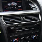 Car Carbon Fiber Air Conditioning Air Outlet Frame Decorative Sticker for Audi A4 B8 2009-2016 / A5 2008-2017 / Q5 2009-2017​, Left Drive, Air Outlet Frame