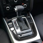 Car Carbon Fiber Gear Position Panel Decorative Sticker for Audi 2010-2018 Q5 / 2009-2016 A4L / 2009-2016 A5, Left Drive, Gear Position (B)