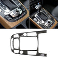Car Carbon Fiber Gear Position Panel Decorative Sticker for Audi 2010-2018 Q5 / 2009-2016 A4L / 2009-2016 A5, Left Drive, Gear Position (C)
