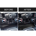 Car Carbon Fiber Storage Cigarette Lighter Panel Decorative Sticker for Audi 2010-2018 Q5 / 2009-2016 A4L / 2009-2016 A5, Storage Cigarette Lighter