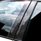 Car Carbon Fiber B Column Decorative Sticker for BMW E90 2005-2012, For BMW E90