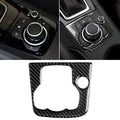 Car Carbon Fiber Left Drive Multimedia Frame A Decorative Sticker for Mazda Axela 2013-2016, Left Drive Multimedia Frame A