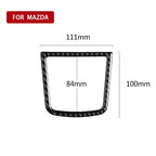 Car Carbon Fiber Central Control Sundries Frame Decorative Sticker for Mazda Axela 2013-2016, Central Control Sundries Frame