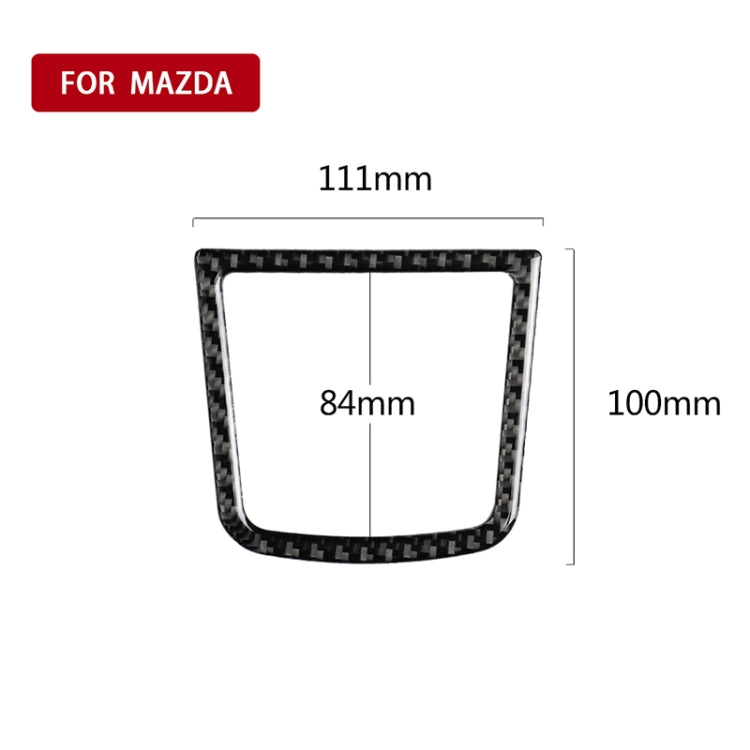 Car Carbon Fiber Central Control Sundries Frame Decorative Sticker for Mazda Axela 2013-2016, Central Control Sundries Frame