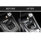 Car Carbon Fiber Left Drive Manual Gear Frame C Decorative Sticker for Mazda Axela 2017-2018, Left Drive Manual Gear Frame C