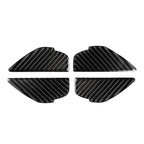 4 PCS Car Carbon Fiber Door Inner Handle Wrist Panel Decorative Sticker for Mazda Axela 2014 / 2017-2018, Door Inner Handle Wrist