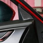 Car Carbon Fiber Front Inner Door A Triangle Decorative Sticker for Mazda Axela 2017-2018, Front Inner Door A Triangle