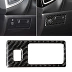Car Carbon Fiber Headlight Adjustment Frame Decorative Sticker for Mazda Axela 2014 / 2017-2018, Left Drive, Headlight Adjustment Frame (B)