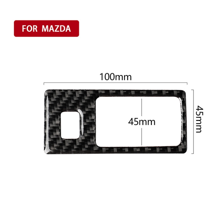Car Carbon Fiber Headlight Adjustment Frame Decorative Sticker for Mazda Axela 2014 / 2017-2018, Left Drive, Headlight Adjustment Frame (B)