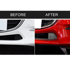 Car Carbon Fiber Front Bumper Decorative Sticker for Mazda Axela 2017-2018, Front Bumper