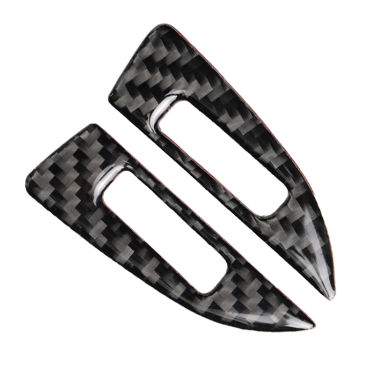 Car Carbon Fiber Air Conditioning Air Outlet Adjustment Frame Decorative Sticker for Mazda Axela 2014 / 2017-2018, Air Conditioning Air Outlet Adjustment