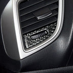 Car Carbon Fiber Air Conditioning Air Outlet Adjustment Frame Decorative Sticker for Mazda Axela 2014 / 2017-2018, Air Conditioning Air Outlet Adjustment