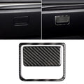 Car Carbon Fiber Front Passenger Seat Storage Box Decorative Sticker for Mazda Axela 2017-2018, Front Passenger Seat Storage Box