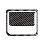 Car Carbon Fiber Front Passenger Seat Storage Box Decorative Sticker for Mazda Axela 2017-2018, Front Passenger Seat Storage Box