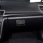 Car Carbon Fiber Front Passenger Seat Storage Box Decorative Sticker for Mazda Axela 2017-2018, Front Passenger Seat Storage Box