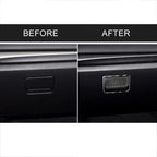 Car Carbon Fiber Front Passenger Seat Storage Box Decorative Sticker for Mazda Axela 2017-2018, Front Passenger Seat Storage Box
