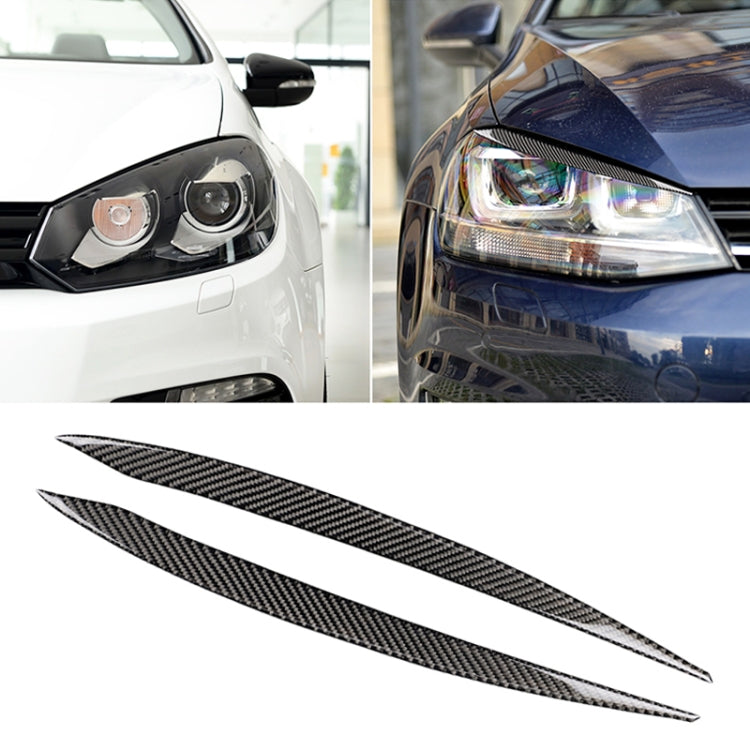 Car Carbon Fiber Light Eyebrow for Volkswagen Golf 7, For Volkswagen Golf 7