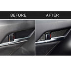 8 in 1 Car Carbon Fiber Door Inner Handle Wrist Panel Decorative Sticker for Toyota Eighth Generation Camry 2018-2019, Door Inner Handle Wrist