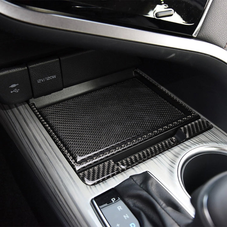 4 in 1 Car Carbon Fiber Storage Box Decorative Sticker for Toyota Eighth Generation Camry 2018-2019, Storage Box (4 in 1)