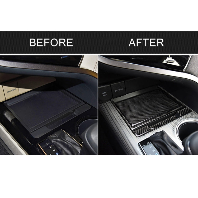 4 in 1 Car Carbon Fiber Storage Box Decorative Sticker for Toyota Eighth Generation Camry 2018-2019, Storage Box (4 in 1)