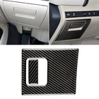 2 in 1 Car Carbon Fiber Main Driving Storage Box Handle Decorative Sticker for Toyota Eighth Generation Camry 2018-2019, Left Drive, Main Driving Storage Box Handle (2 in 1)