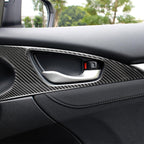 2 PCS Car Carbon Fiber Door Inner Handle Wrist Panel Decorative Sticker for Honda Tenth Generation Civic 2016-2019, Door Inner Handle Wrist Panel