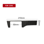 Car Carbon Fiber Headlight Switch Panel Decorative Sticker for Honda Tenth Generation Civic 2016-2019, Left Drive, Headlight Switch