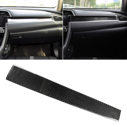 Car Carbon Fiber Central Control Decorative Sticker for Honda Tenth Generation Civic 2016-2019, Central Control