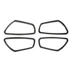 4 PCS Car Carbon Fiber Door Inner Wrist Frame Decorative Sticker for Honda Tenth Generation Civic 2016-2019, Door Inner Wrist Frame