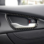 4 PCS Car Carbon Fiber Door Inner Wrist Frame Decorative Sticker for Honda Tenth Generation Civic 2016-2019, Door Inner Wrist Frame