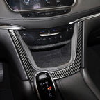 Car Carbon Fiber Central Control U Shape Frame Decorative Sticker for Cadillac XT5 2016-2017, Central Control U Shape