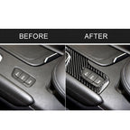 Car Carbon Fiber Gear Position Panel Decorative Sticker for Cadillac XT5 2016-2017, Left Drive, Gear Position